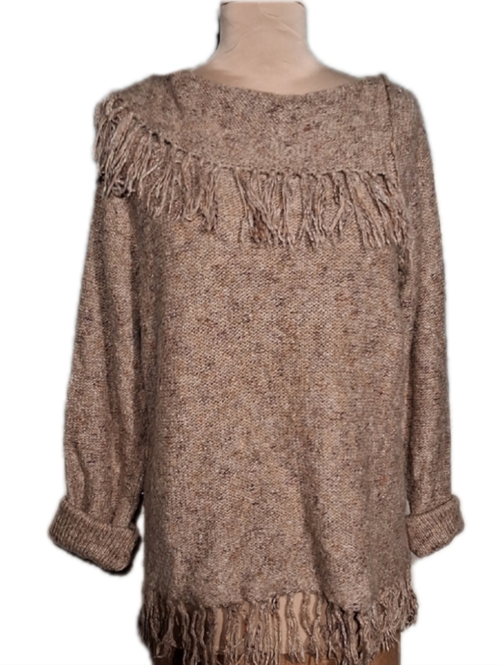Old Ragged Fringed Sweater Needing A Home